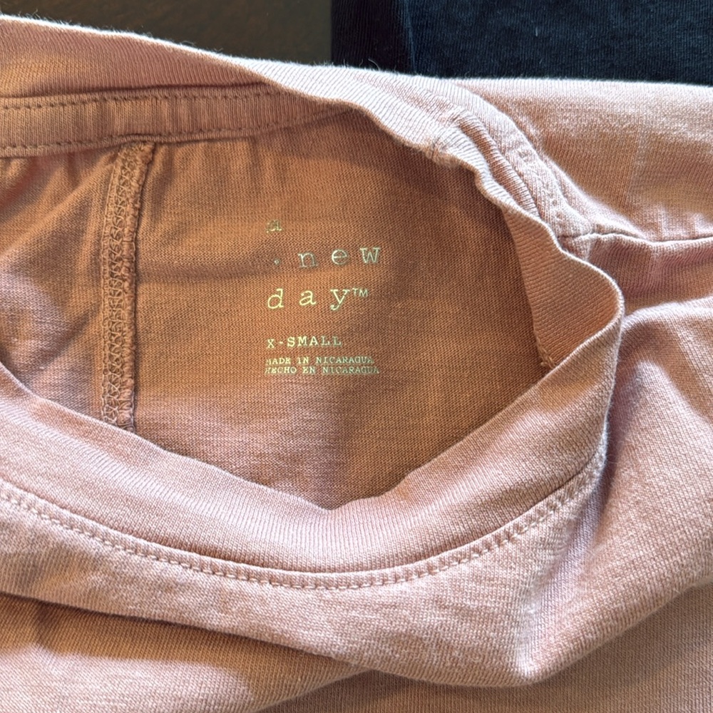 Bundle 2 Basic Tops - Rose Cap Sleeve Knit Top An… - image 4